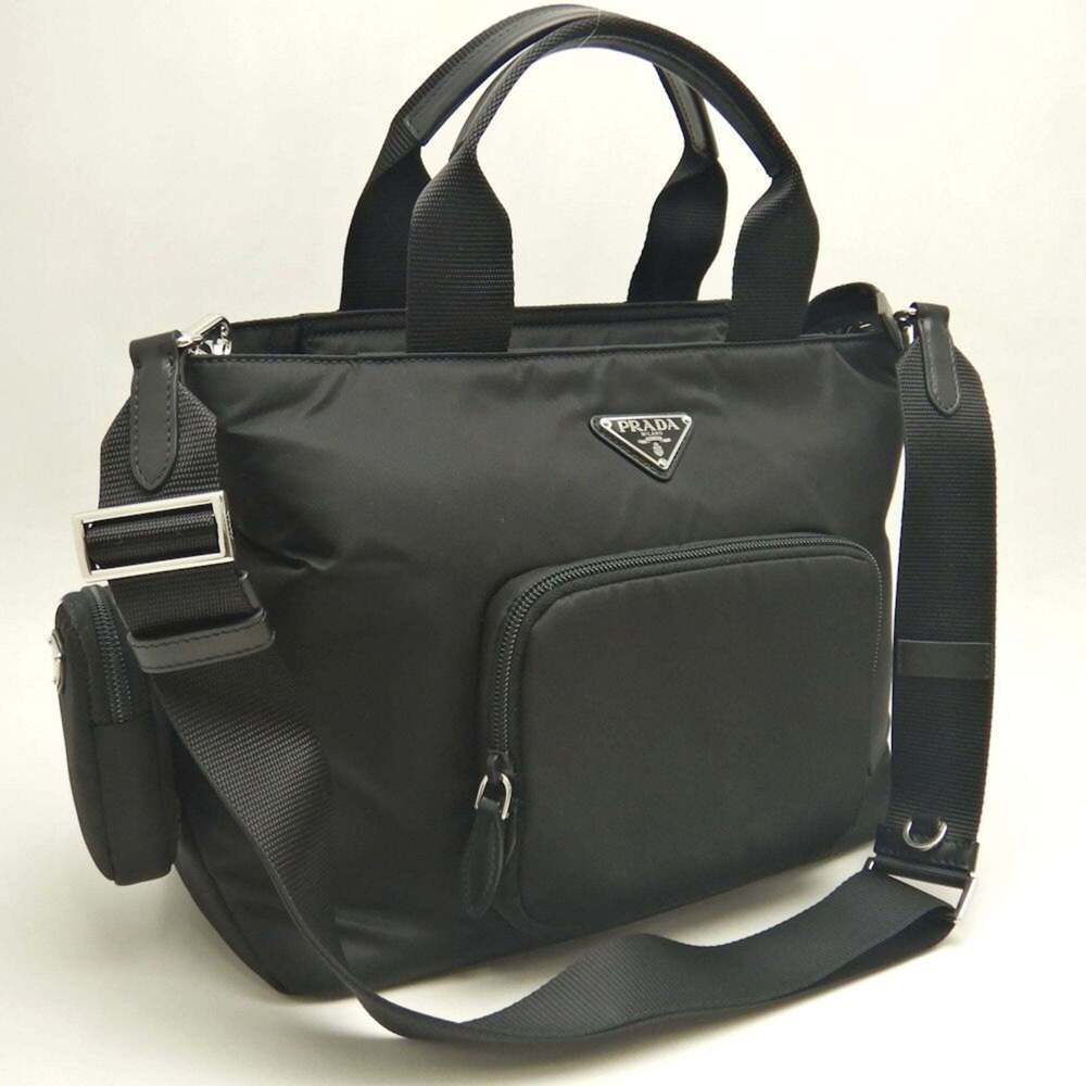 PRADA 1BG354 Padded Nylon Tote Bag, Women's, 253555 - Picture 3 of 10